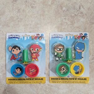 DC Super Friends Dough & Molds Set - Red, Green, Yellow
